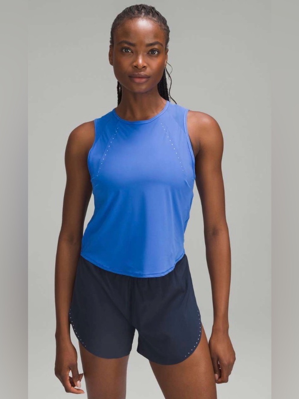 Lululemon Sculpt Cropped Tank Top – Blue – Size 8–10 Estimated